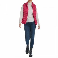 Canadian Peak Pink Hooded Lightweight Gilet 8 Canadian Peak Pink Hooded Lightweight Gilet -JacketsSale Sales 17628460 8
