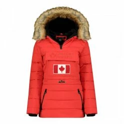 Canadian Peak Red Half Zip Padded Lightweight Jacket