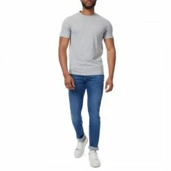 7 For All Mankind Blue Ronnie Comfort Luxe Skinny Stretch Jeans -JacketsSale Sales 17658746 3