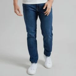 Lee Jeans Dark Blue Austin Tapered Stretch Jeans