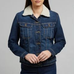 Lee Jeans Blue Button Through Cotton Denim Jacket