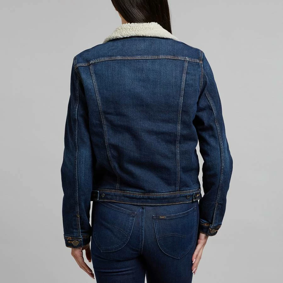 Lee Jeans Blue Button Through Cotton Denim Jacket 4 Lee Jeans Blue Button Through Cotton Denim Jacket - Image 2