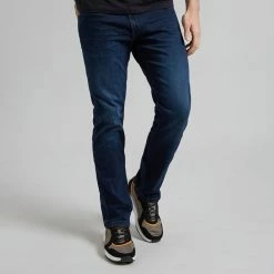 Wrangler Navy Greensboro Straight Stretch Jeans