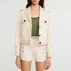 CLAUDIE PIERLOT Ecru Virtuose Cotton Jacket 1 CLAUDIE PIERLOT Ecru Virtuose Cotton Jacket -JacketsSale Sales 17704518 1