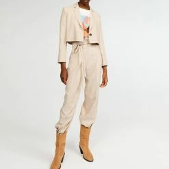 CLAUDIE PIERLOT Beige Veille Suit Blazer 8 CLAUDIE PIERLOT Beige Veille Suit Blazer -JacketsSale Sales 17705394 3