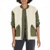 Hush Khaki Patchwork Bomber Jacket