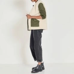 Hush Khaki Patchwork Bomber Jacket -JacketsSale Sales 17728456 3