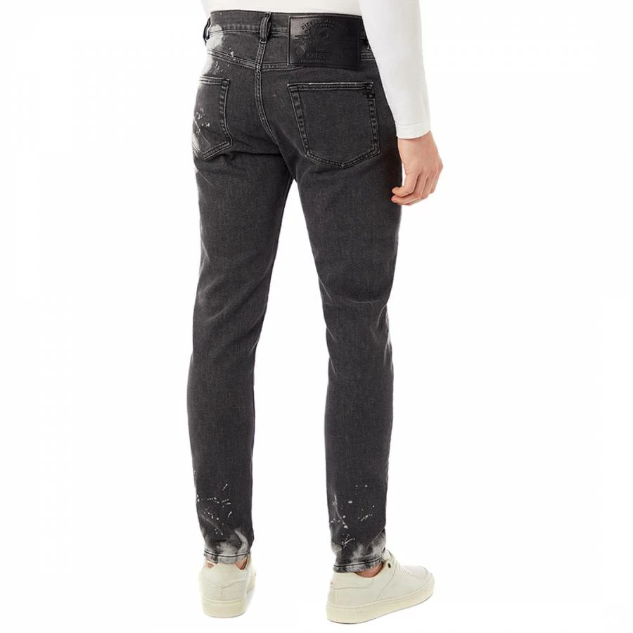 Diesel Black Patched D-Strukt Slim Stretch Jeans 4 Diesel Black Patched D-Strukt Slim Stretch Jeans - Image 2