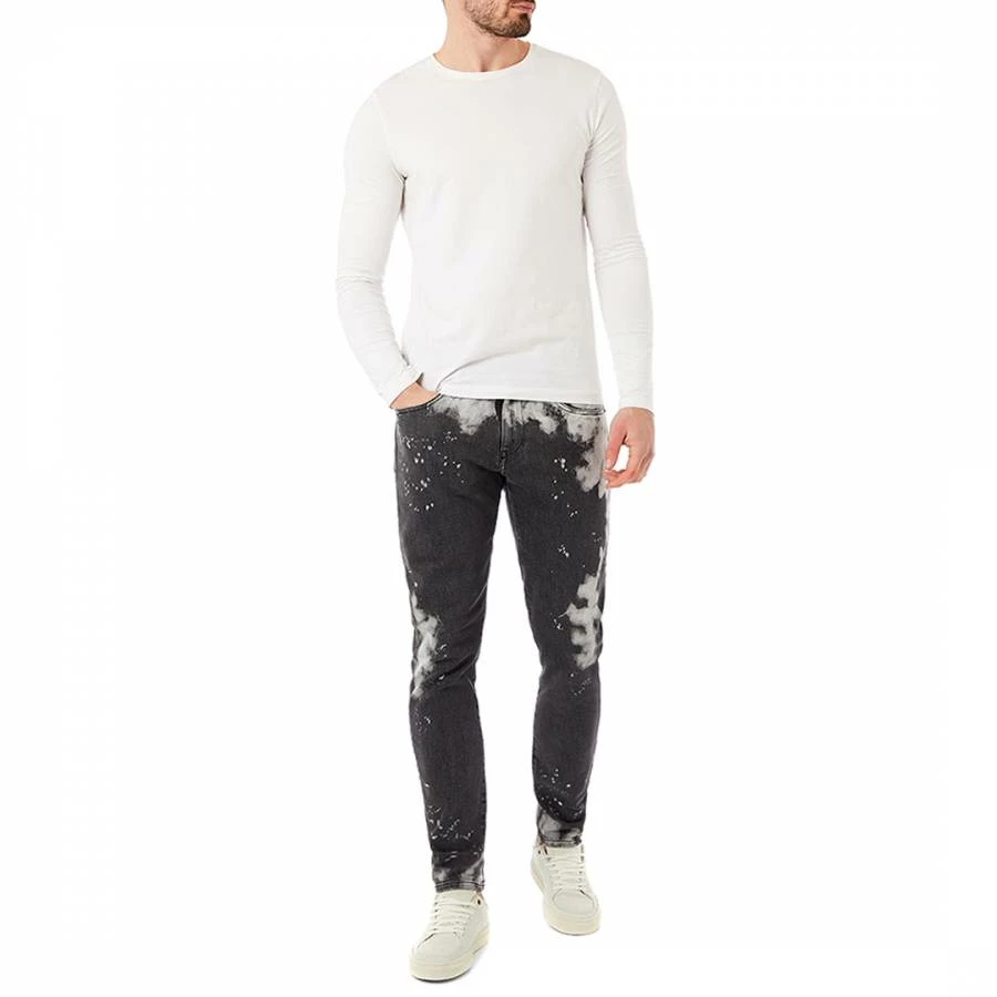 Diesel Black Patched D-Strukt Slim Stretch Jeans 5 Diesel Black Patched D-Strukt Slim Stretch Jeans - Image 3