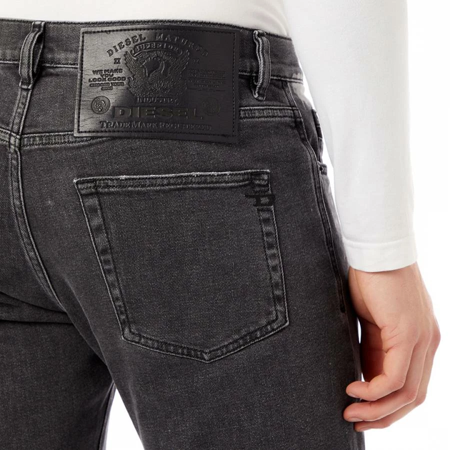 Diesel Black Patched D-Strukt Slim Stretch Jeans 6 Diesel Black Patched D-Strukt Slim Stretch Jeans - Image 4