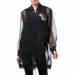 Diesel Black Clay Sheer Oversized Shirt