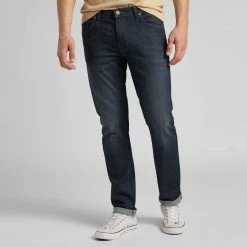 Lee Jeans Dark Blue Daren Straight Stretch Jean