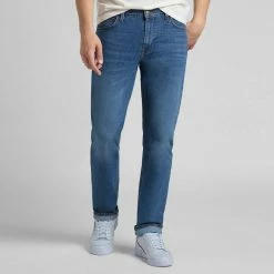 Lee Jeans Mid Blue West Relaxed Stretch Jean