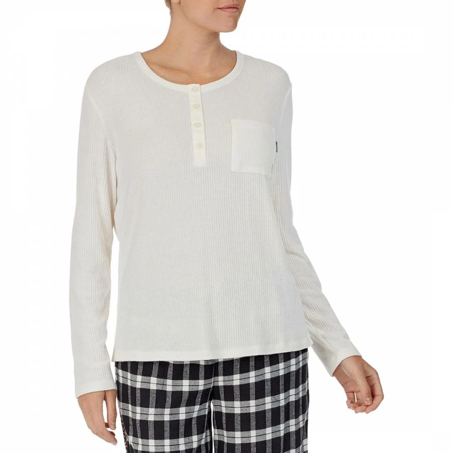 DKNY Cream Pj Top 3 DKNY Cream Pj Top
