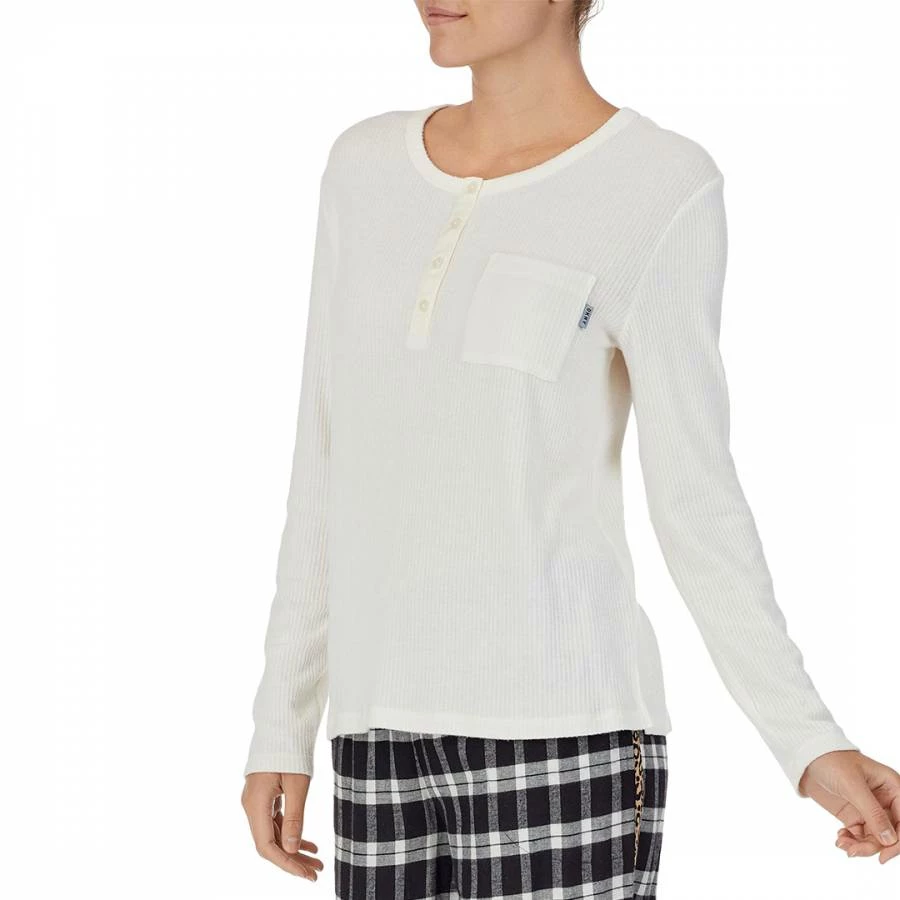 DKNY Cream Pj Top 4 DKNY Cream Pj Top - Image 2