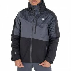 Dare2B Black Waterproof Recycled Ski Jacket