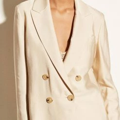 Vince Light Beige Double Breasted Blazer 7 Vince Light Beige Double Breasted Blazer -JacketsSale Sales 17807107 3