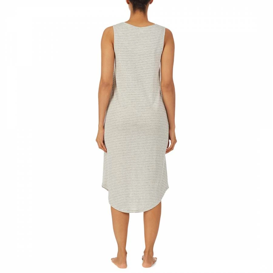 Lauren Ralph Lauren Grey Scallop Neck Midi Sleep Gown 4 Lauren Ralph Lauren Grey Scallop Neck Midi Sleep Gown - Image 2