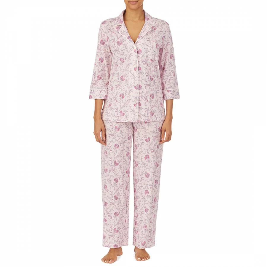 Lauren Ralph Lauren Floral Classic 3/4 Sleeve Pyjama Set 3 Lauren Ralph Lauren Floral Classic 3/4 Sleeve Pyjama Set