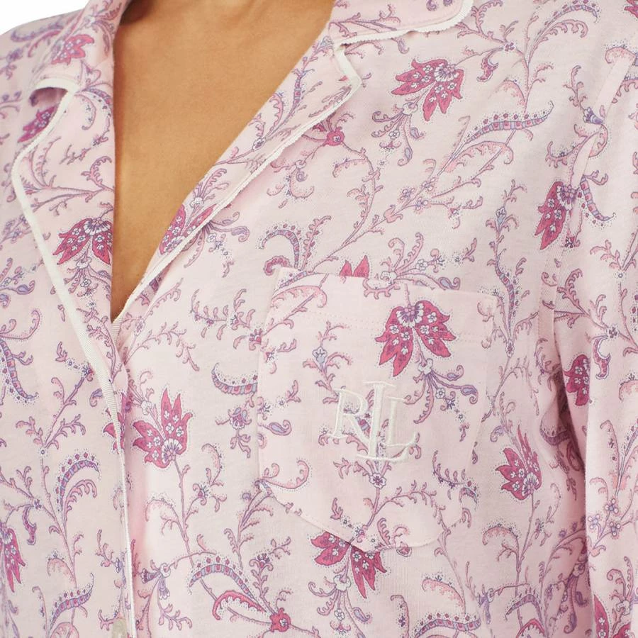 Lauren Ralph Lauren Floral Classic 3/4 Sleeve Pyjama Set 5 Lauren Ralph Lauren Floral Classic 3/4 Sleeve Pyjama Set - Image 3
