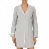 Lauren Ralph Lauren Grey Knit Twill Long Sleeve Sleepshirt