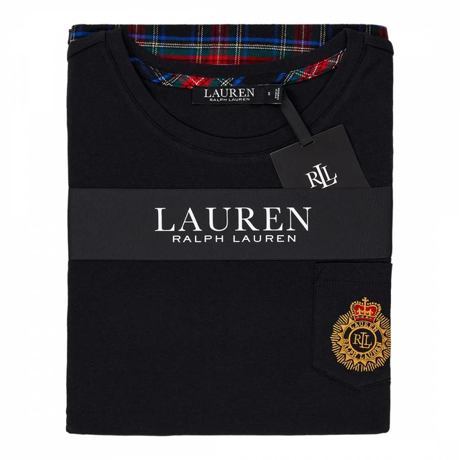 Lauren Ralph Lauren Black Brushed Twill Pyjama Set 3 Lauren Ralph Lauren Black Brushed Twill Pyjama Set