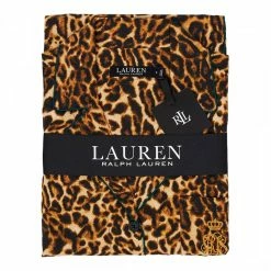 Lauren Ralph Lauren Leopard Brushed Back Sateen Classic Pyjama Set