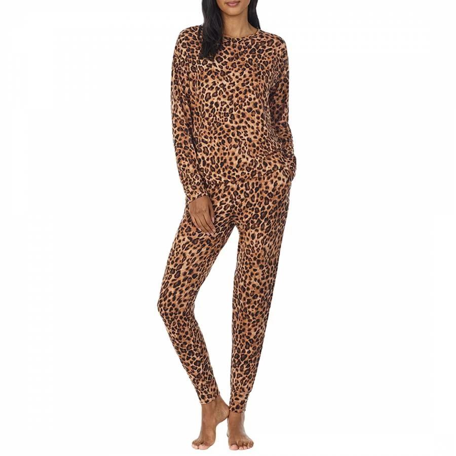 Lauren Ralph Lauren Leopard Cosy Jersey Jogger Pyjama Set 4 Lauren Ralph Lauren Leopard Cosy Jersey Jogger Pyjama Set - Image 2
