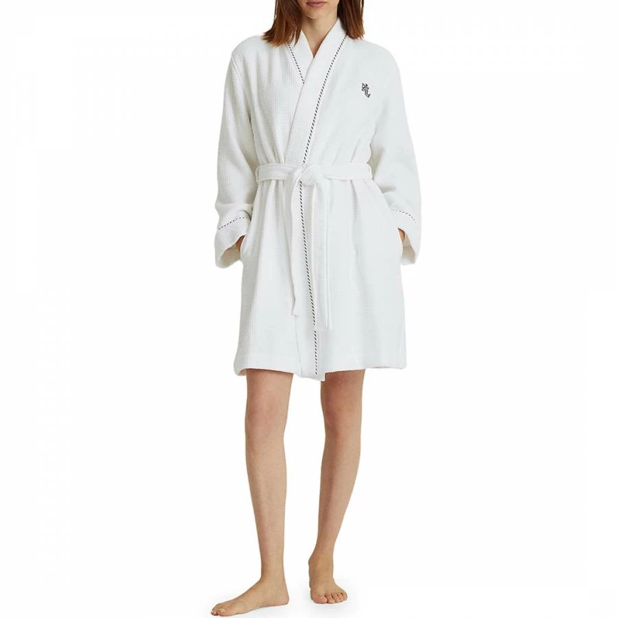 Lauren Ralph Lauren White Waffle Terry Robe 3 Lauren Ralph Lauren White Waffle Terry Robe