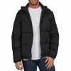 Raging Bull Hooded Puffer Jacket Black