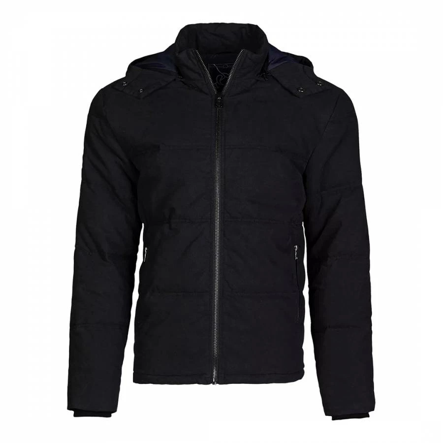 Raging Bull Hooded Puffer Jacket Black 6 Raging Bull Hooded Puffer Jacket Black - Image 4