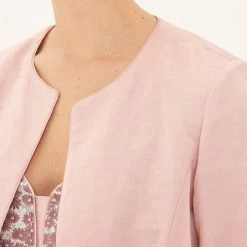 GERARD DAREL Pink Cotton Linen Blazer -JacketsSale Sales 17895312 3