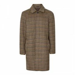 Reiss Brown Check Wool Blend Coat -JacketsSale Sales 17958961 4