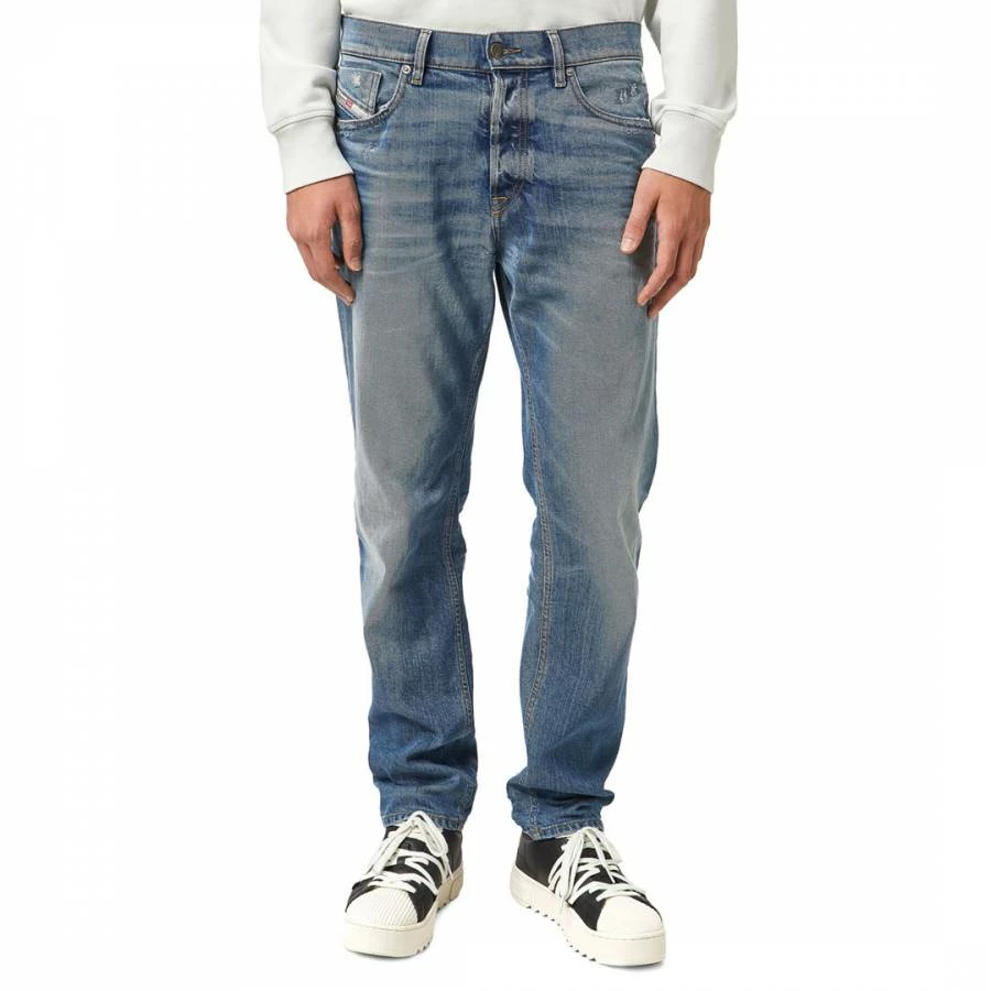 Diesel Blue D-Fining Relaxed Fit Stretch Jeans 3 Diesel Blue D-Fining Relaxed Fit Stretch Jeans