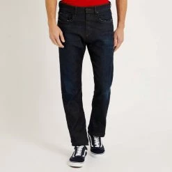 Diesel Dark Blue Viker Selvedge Stretch Jeans