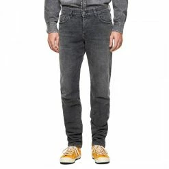 Diesel Dark Grey D-Kras Relaxed Fit Stretch Jeans