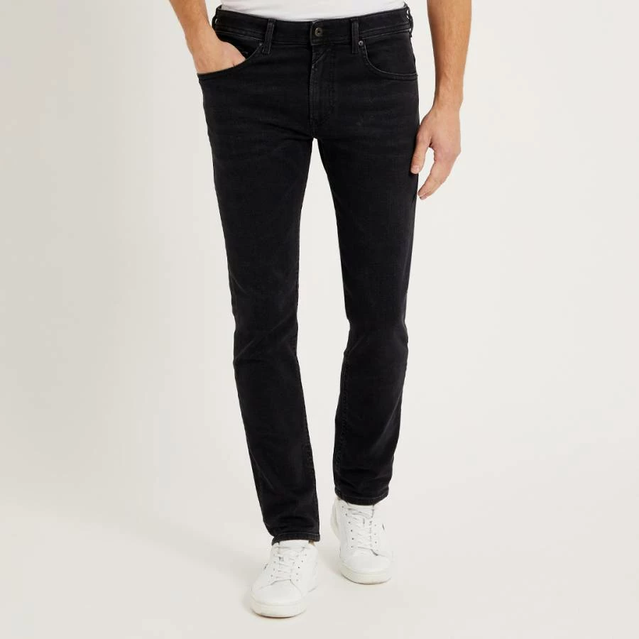 Diesel Black Thommer Straight Stretch Jeans 3 Diesel Black Thommer Straight Stretch Jeans