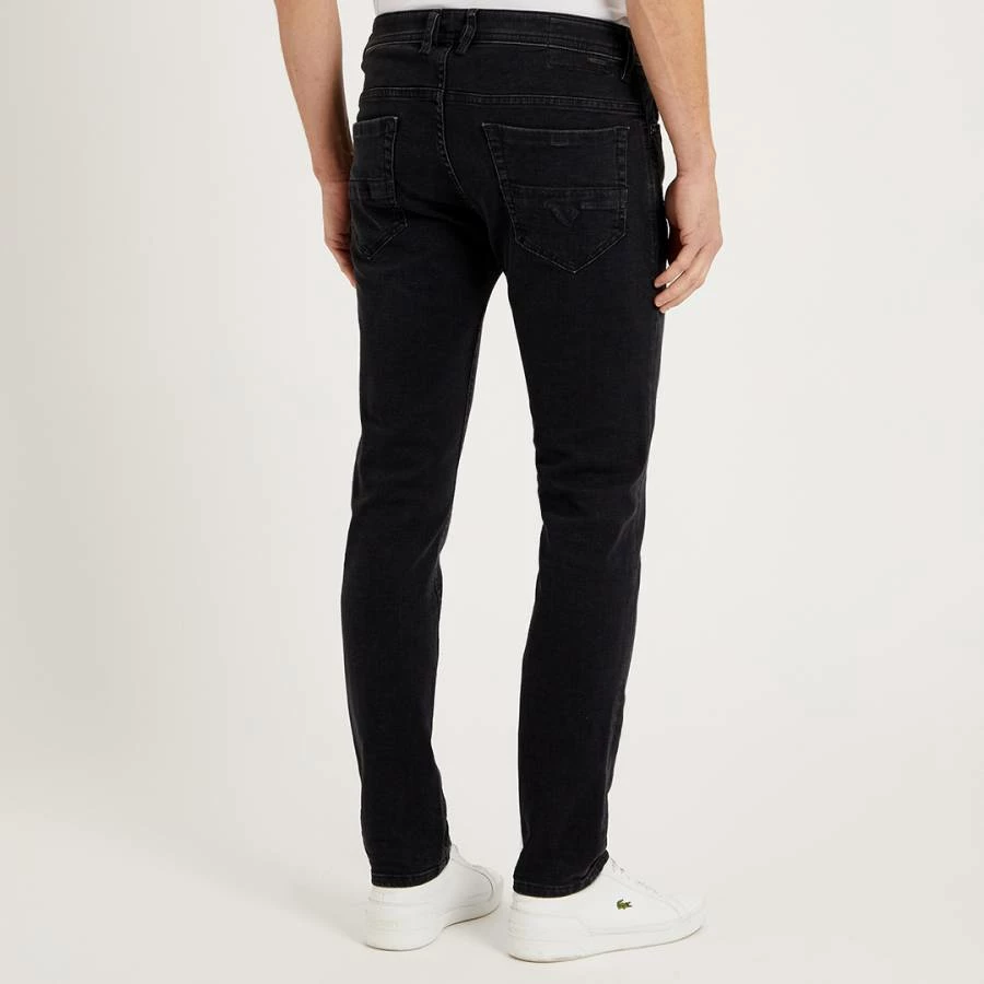 Diesel Black Thommer Straight Stretch Jeans 4 Diesel Black Thommer Straight Stretch Jeans - Image 2