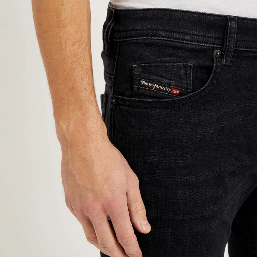 Diesel Black Thommer Straight Stretch Jeans 6 Diesel Black Thommer Straight Stretch Jeans - Image 4