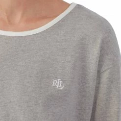 Lauren Ralph Lauren Grey Soft Lounge Knit Short Pyjama Set -JacketsSale Sales 17996009 4