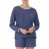 Lauren Ralph Lauren Blue Soft Lounge Knit Short Pyjama Set -JacketsSale Sales 17996015 1