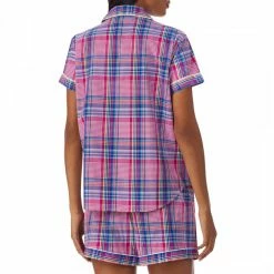 Lauren Ralph Lauren Multi Cotton Notch Collar Short Pyjama Set -JacketsSale Sales 17996027 3