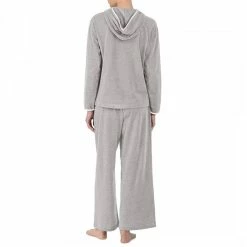 Lauren Ralph Lauren Grey Soft Lounge Knit Hooded Lounge Set 8 Lauren Ralph Lauren Grey Soft Lounge Knit Hooded Lounge Set -JacketsSale Sales 17996036 3
