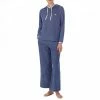 Lauren Ralph Lauren Blue Soft Lounge Knit Hooded Lounge Set -JacketsSale Sales 17996041 1