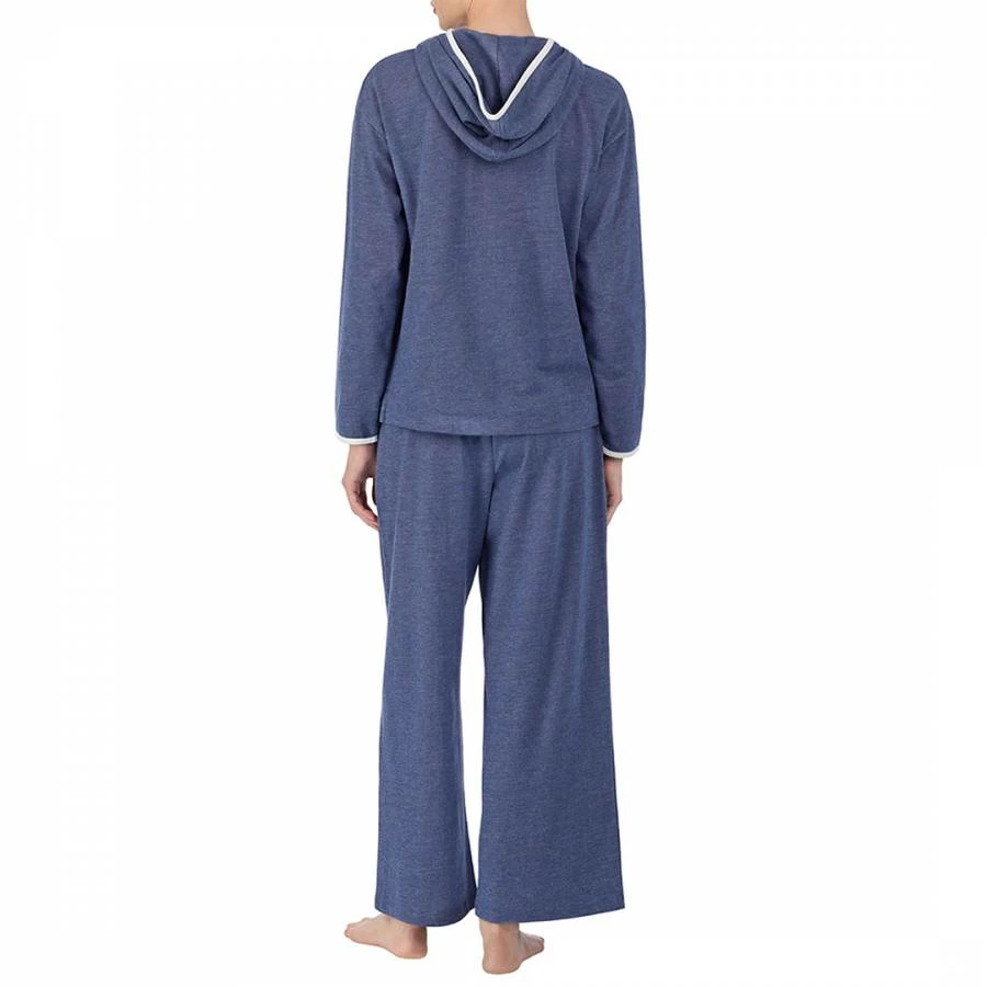 Lauren Ralph Lauren Blue Soft Lounge Knit Hooded Lounge Set 5 Lauren Ralph Lauren Blue Soft Lounge Knit Hooded Lounge Set - Image 3