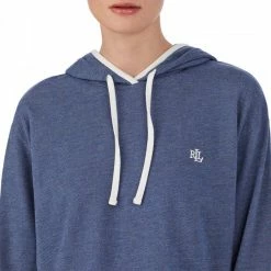 Lauren Ralph Lauren Blue Soft Lounge Knit Hooded Lounge Set 9 Lauren Ralph Lauren Blue Soft Lounge Knit Hooded Lounge Set -JacketsSale Sales 17996041 4