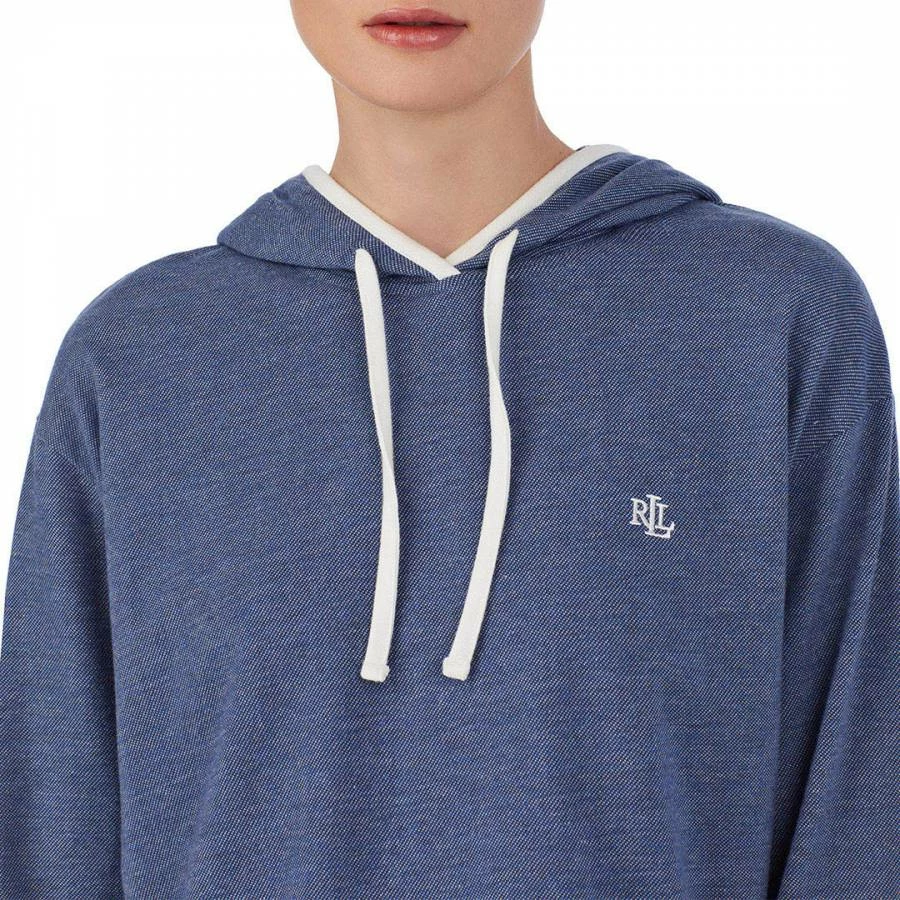 Lauren Ralph Lauren Blue Soft Lounge Knit Hooded Lounge Set 6 Lauren Ralph Lauren Blue Soft Lounge Knit Hooded Lounge Set - Image 4