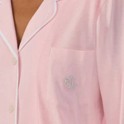 Lauren Ralph Lauren Pink Notch Collar Pyjama Set -JacketsSale Sales 17996070 4