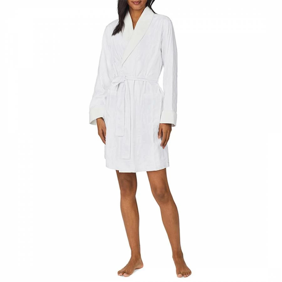 Lauren Ralph Lauren White Shawl Collar Terry Lined Robe 4 Lauren Ralph Lauren White Shawl Collar Terry Lined Robe - Image 2