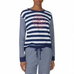 Lauren Ralph Lauren Navy Lounge Crew Neck Jogger Pyjama Set 7 Lauren Ralph Lauren Navy Lounge Crew Neck Jogger Pyjama Set -JacketsSale Sales 17996088 3